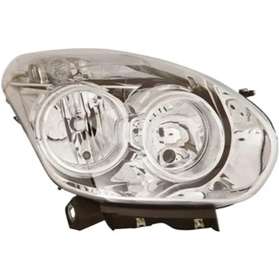 Far dreapta FIAT DOBLO 263 2010-> perioada 2010 2011 2012 2013 2014 2015 pana la an de fabricatie 2015, cu motor reglaj, semnal transparent, cu reglaj electric, cu bec H7/H1