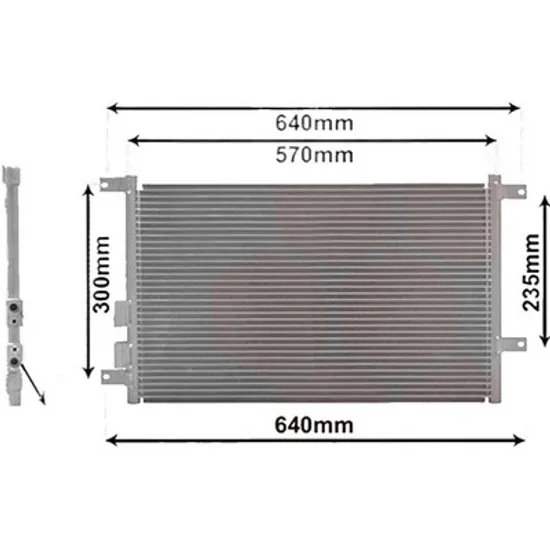 Radiator aer conditionat BMW 3 Compact E36 1994->2000 316 i 77KW 105CP , pentru motor M43 B19 (194E1) perioada 1999 2000