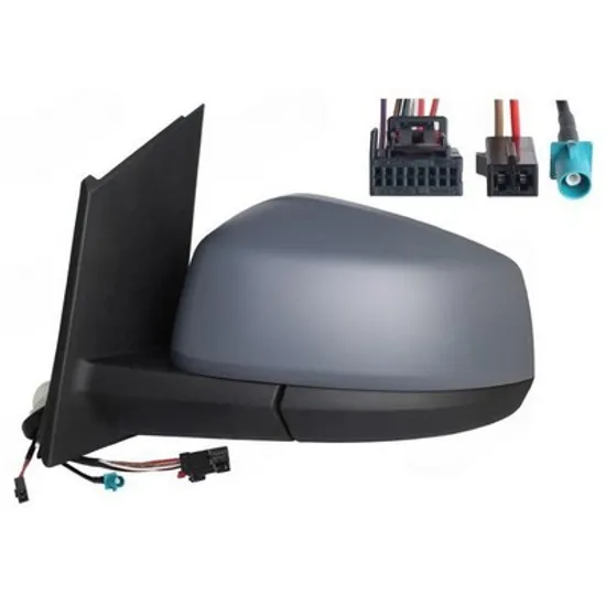 Oglinda VW CADDY 5 2020-> Oglinda exterioara electrica cu incalzire cu rabatare electrica pentru vopsit (cu senzor banda) cu antena (10pin) STANGA Perioada 2020 2021 2022 2023 2024 2025