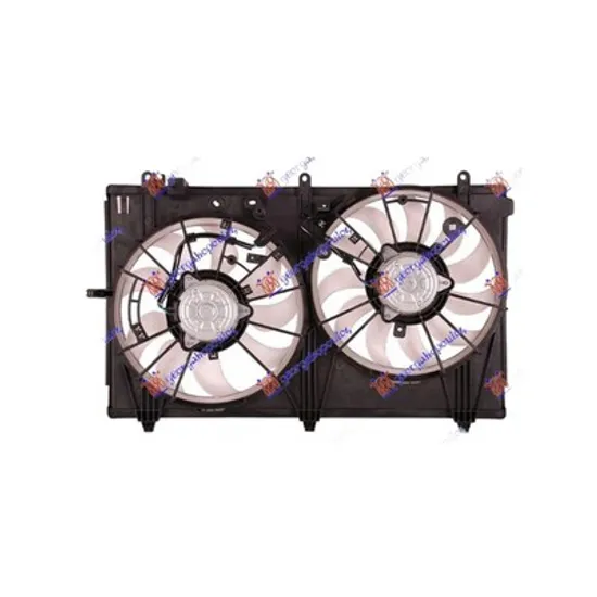 Ventilator Motor MITSUBISHI OUTLANDER 3 2012->2020 Electroventilator complet DUBLU benzina, Perioada 2013 2014 2015 2016 2017 2018 2019