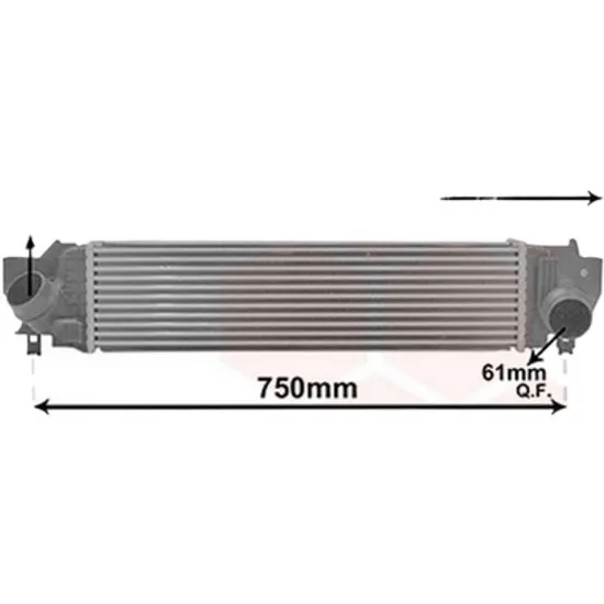 Intercooler BMW 2 Gran Coupe F44 2019-> 218 d 110KW 150CP , pentru motor B47 C20 B perioada 2020 2021,2022,2023,2024 2025