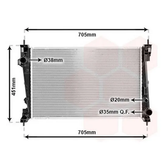 Radiator Motor ALFA ROMEO GIULIETTA 2010->2020 Radiator 1,6 JTDM 62x44x27 BEHR Perioada 2010 2011 2012 2013 2014 2015 2016 2017 2018 2019 2020