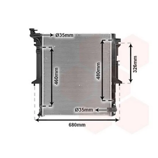 Radiator Motor MITSUBISHI L200 2005->2015 Radiator apa 2.5 T.D. MAN. (cu capac) (52.5x63.5) (KOYO) Perioada 2005 2006 2007 2008 2009 2010 2011 2012 2013 2014 2015