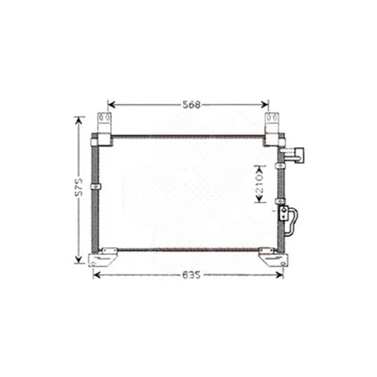 Radiator aer conditionat MERCEDES A-CLASS W176 2012->2018 A 250 4-matic 155KW 211CP , pentru motor M 270.920 perioada 2013 2014,2015,2016,2017 2018