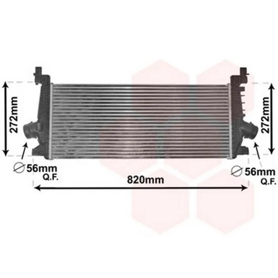 Intercooler OPEL ZAFIRA C 2011-> Radiator intercooler 1.4i->2016V TURBO manuala 665x285 Perioada 2016 2017 2018 2019 2020 2021 2022