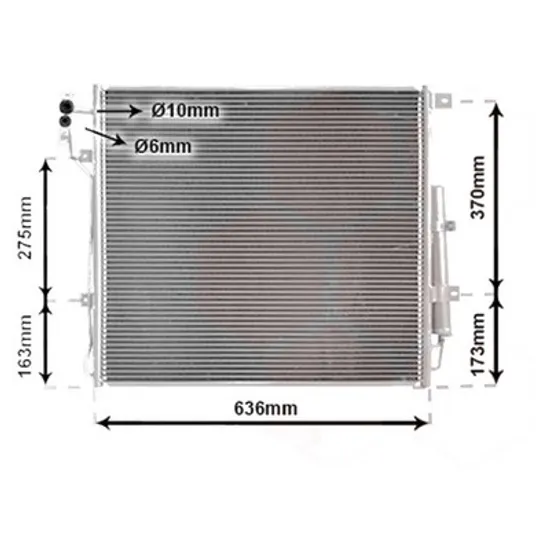 Radiator aer conditionat SEAT LEON 2012->, ATECA 2016->, LEON 2019->, ATECA 2020-> pentru 2.0 TDI, perioada 2012 2013 2014 2015 2016 2017 2018 2019 2020 2021 2022 2023 2024 2025
