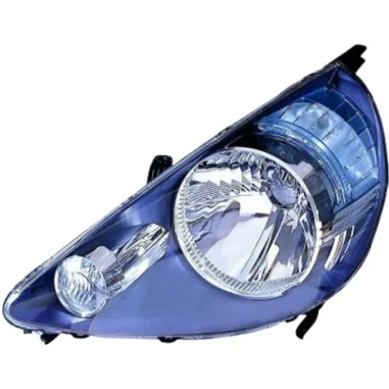 Far stanga HONDA JAZZ 2 2002->2008 perioada 2002 2003 2004 2005 2006 2007 2008 de la an de fabricatie 2004, fara motor reglaj, semnal transparent, cu reglaj electric, cu bec H4