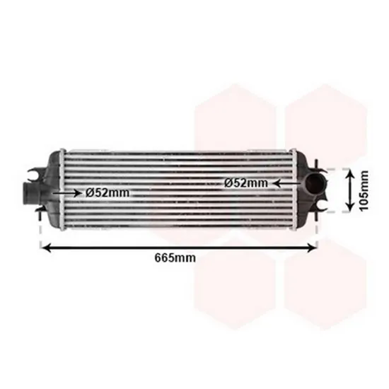 Intercooler RENAULT TRAFIC 2 2001-> Radiator intercooler 2 5 DTi 540x176x40 Perioada 2001 2002 2003 2004 2005 2006