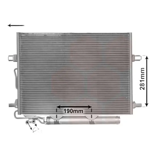 Radiator aer conditionat BMW 4 Coupe F32; F82 2013-> 430 d xDrive 190KW 258CP , pentru motor N57 D30 A perioada 2014 2015,2016,2017,2018 2019