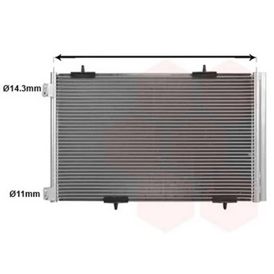 Radiator Aer Conditionat CITROEN C-ELYSEE 2012-> Radiator aer conditionat 1.2-1.6VTi-1,6HDi (56,9x36, Perioada 2012 2013 2014 2015 2016 2017 2018 2019 2020 2021