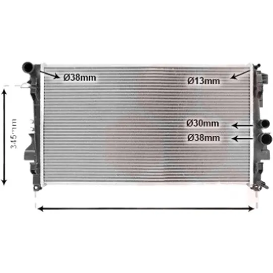 Radiator apa MERCEDES VITO W639 2003-> pentru 115 CDI, perioada 2003 2004 2005 2006 2007 2008