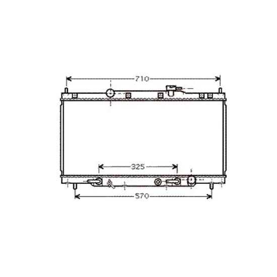 Radiator apa HONDA CR-V 2 2001->2007 pentru 2.0, perioada 2001 2002 2003 2004 2005 2006 2007