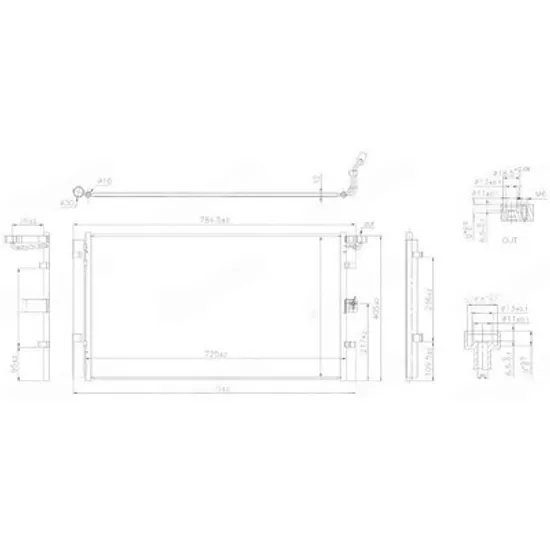 Radiator Aer Conditionat FORD ECOSPORT 2012-> Radiator condensator aer conditionat 1.5 diesel 2018- (725x393x12) (NISSENS) Perioada 2017 2018 2019 2020 2021 2022 2023