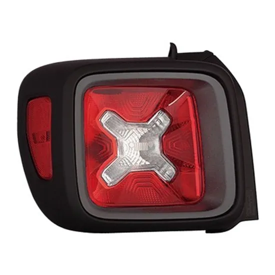 Lampa stop spate stanga JEEP RENEGADE 2014->2021 perioada 2014 2015 2016 2017 2018 2019 , gri inchis, fumuriu, semnal galben transparent, pentru Trailhawk