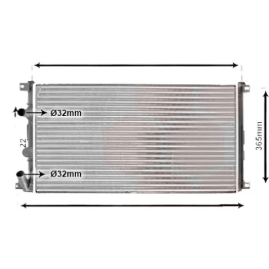 Radiator apa RENAULT MASTER 2 1998->2010 pentru 3.0 dCi 140, perioada 2003 2004 2005 2006