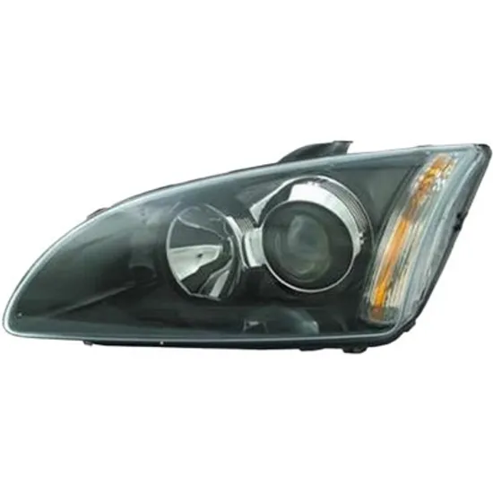 Far stanga FORD FOCUS 2 2004->2013 perioada 2004 2005 2006 2007 2008 2009 2010 2011 2012 pana la an de fabricatie 02/2008, fara motor reglaj, fumuriu, semnal galben, cu reglaj electric, adaptiv, cu bec H7/H1