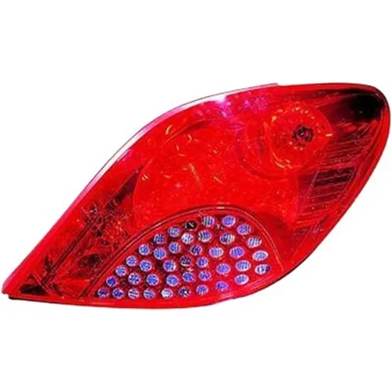 Lampa stop spate dreapta PEUGEOT 207 2006->2015 perioada 2008 2009 2010 2011 2012 2013 pana la an de fabricatie 08/2009, semnal rosu,