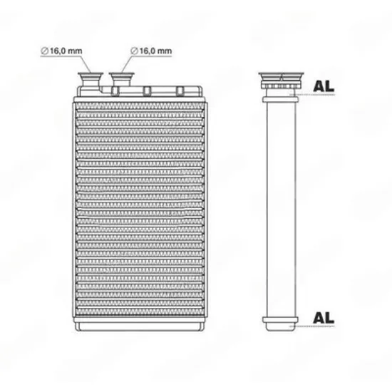 Radiator Incalzire BMW 5 G30, F90 2016-> Calorifer benzina/diesel +HYBRID (220x152) (NISSENS) Perioada 2016 2017 2018 2019 2020