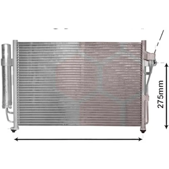 Radiator aer conditionat RENAULT KANGOO 2008->2020 pentru 1.6 16V FLEX , perioada 2008 2009 2010 2011 2012 2013