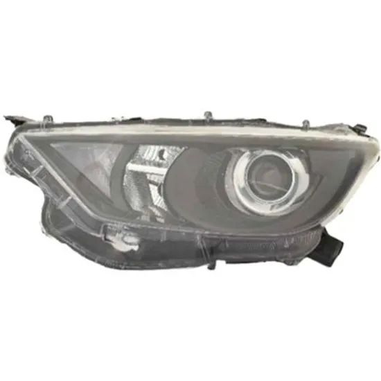 Far dreapta TOYOTA YARIS 2020-> perioada 2020 2021 2022 2023 2024 2025 , fara motor reglaj, cu LED, gri fumuriu, reglaj electric, cu bec HIR2, cu bec LED, cu bec WY21W,
