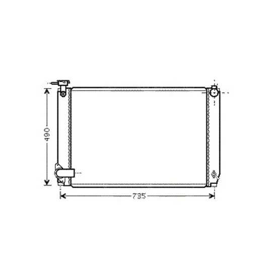 Radiator apa LEXUS RX 2003->2009 pentru 400h, perioada 2005 2006 2007 2008