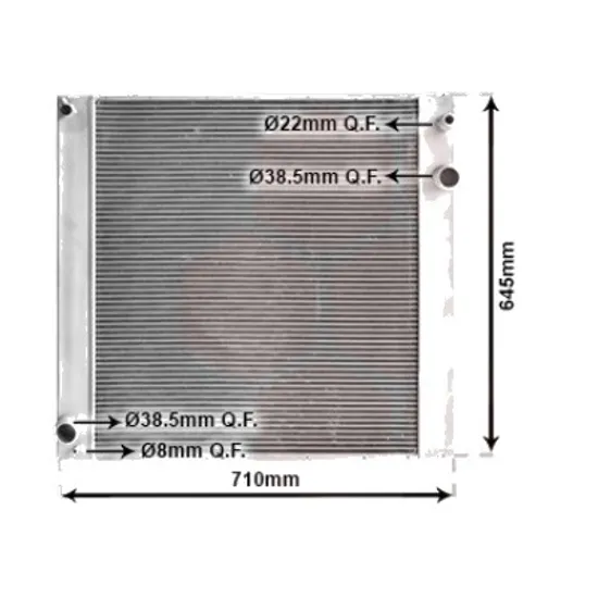Radiator apa LAND ROVER RANGE ROVER 3 2002->2012 pentru 5.0 4x4, 5.0 V8 4x4, perioada 2009 2010 2011 2012