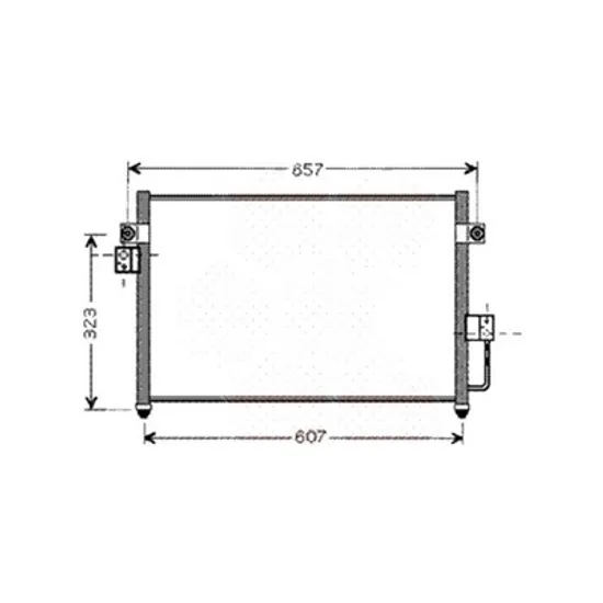 Radiator aer conditionat CITROEN JUMPER 2006-> pentru 3.0 HDi 145, perioada 2010 2011 2012 2013 2014 2015