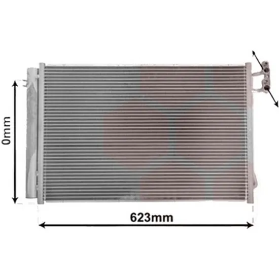 Radiator aer conditionat MERCEDES GLK-CLASS X204 2008->2015 350 4-matic 200KW 272CP , pentru motor M 272.971 perioada 2008 2009,2010 2011