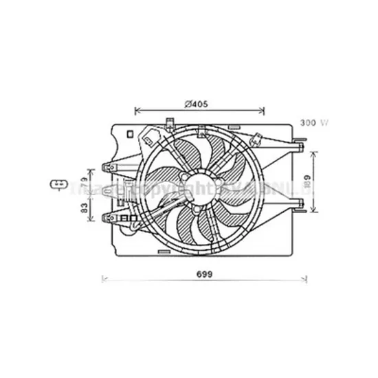 Ventilator Motor FIAT 500L 2012-> Electroventilator complet fara aer conditionat 0.9-1.4T.-1,3JTD, Perioada 2012 2013 2014 2015 2016 2017 2018 2019 2020 2021