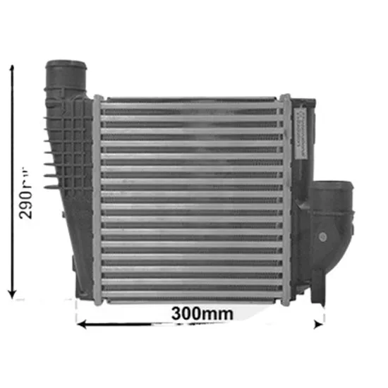 Intercooler CITROEN C4 Grand Picasso 2 2013-> 1.6 BlueHDi 100 73KW 99CP , pentru motor BHY (DV6FD) perioada 2015 2016,2017,2018,2019 2020