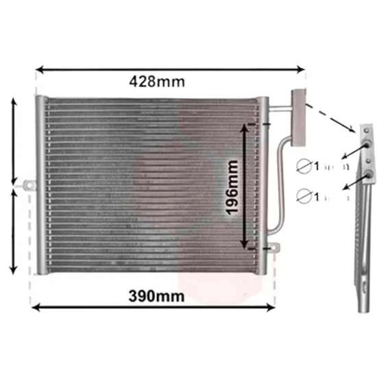 Radiator aer conditionat MERCEDES C-CLASS W205 2013->, C-CLASS Coupe C205 2015-> pentru C 200 4-matic , perioada 2015 2016 2017 2018 2019 2020 2021 2022 2023 2024