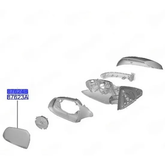 Sticla Oglinda HYUNDAI i10 2019-> Geam Oglinda exterioara cu incalzire (O) STANGA Perioada 2023 2024 2025