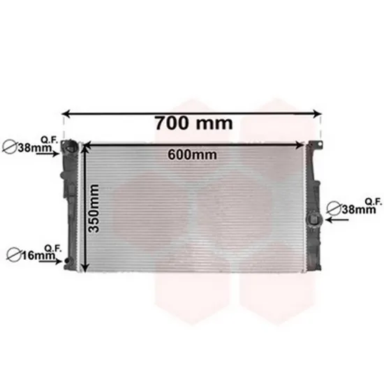 Radiator Motor BMW 3 F30 2011->2018 Radiator apa pentru 1,6 - 1,8 - 2,0 benzina - diesel (60x33,4) Perioada 2011 2012 2013 2014 2015 2016 2017