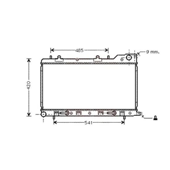 Radiator apa SUBARU FORESTER SF 1997->2002 pentru 2.0 S Turbo AWD, perioada 1998 1999 2000 2001