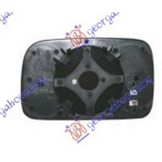Sticla Oglinda VW POLO 6N2 1999->2001 Geam oglinda exterioara dreapta, cu incalzire, convex, ptr Classic/Variant Perioada 1995 1996 1997 1998 1999 2000 2001 2002