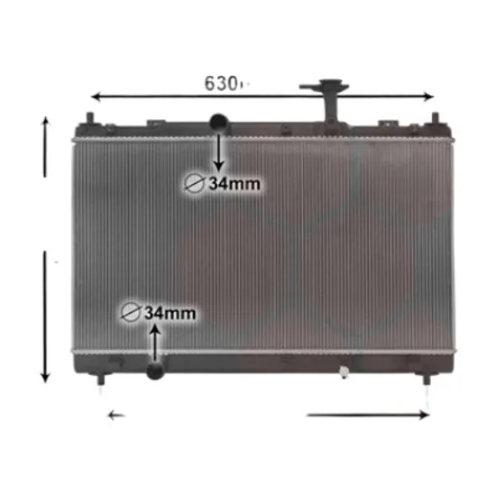 Radiator apa SUZUKI S-CROSS 2013->2022, VITARA 2015-> pentru 1.6, perioada 2013 2014 2015 2016 2017 2018 2019 2020