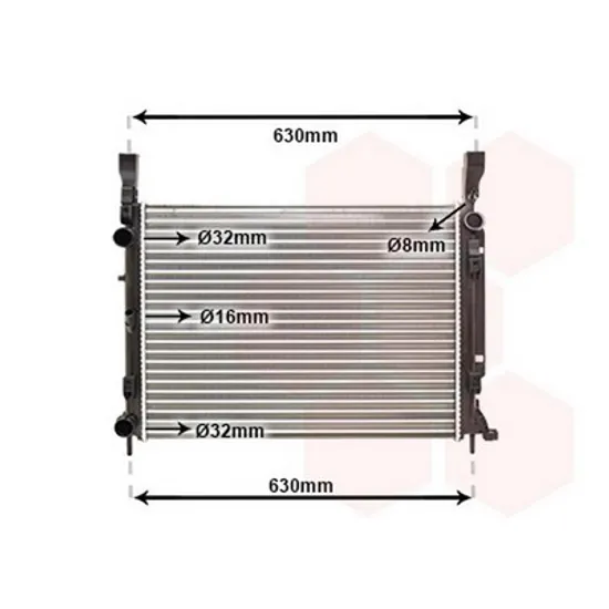 Radiator Motor MERCEDES CITAN 415 2012->2021 Radiator 1.6i 16V-1.5 DCi 56x41x23 BEHR Perioada 2013 2014 2015 2016 2017 2018 2019