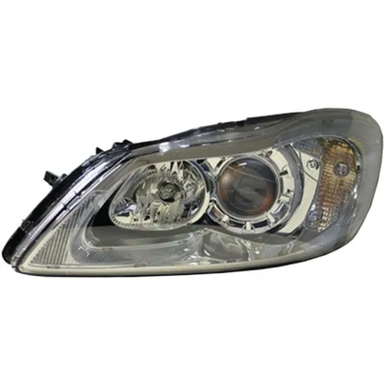 Far stanga VOLVO C30 2006->2012 perioada 2010 2011 2012 cu motor reglaj, semnal transparent, cu reglaj electric, cu bec H7, cu bec H9