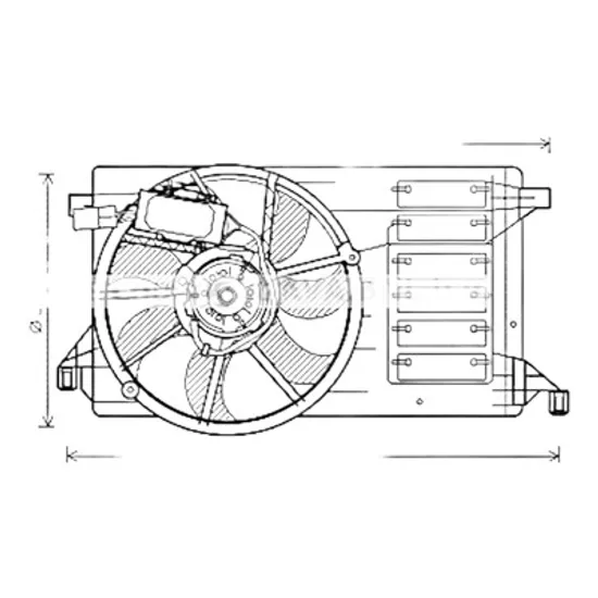 Ventilator motor MAZDA 3 BL 2008->2013 pentru 2.3 MPS, 2.3 MPS Turbo , perioada 2008 2009 2010 2011 2012 2013 2014