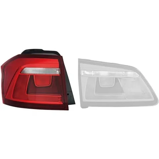 Lampa stop spate stanga VW GOLF 7 SPORTSVAN 2014-> perioada 2014 2015 2016 2017 2018 2019 pana la an de fabricatie 2017, gri fumuriu, exterior