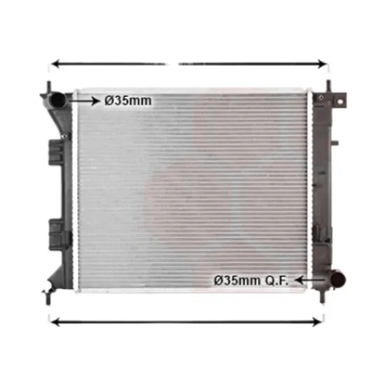 Radiator apa HYUNDAI i30 coupe 2013-> 1.6 T-GDI 137KW 186CP , pentru motor G4FJ perioada 2015 2016,2017,2018,2019 2020