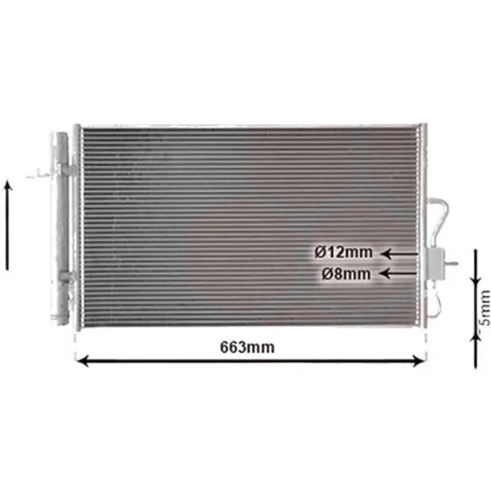 Radiator aer conditionat SKODA KODIAQ 2016-> 1.4 TSI 92KW 125CP , pentru motor CZCA perioada 2016 2017,2018,2019,2020 2021