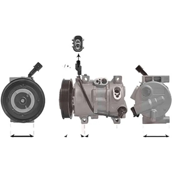 Compresor aer conditionat KIA RIO 4 2011->2017 pentru 1.25 CVVT, perioada 2011 2012 2013 2014 2015 2016 2017