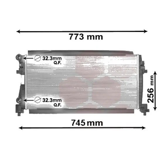 Radiator apa SEAT LEON 2012->, ATECA 2016-> pentru 1.6 TDI, perioada 2012 2013 2014 2015 2016 2017 2018 2019 2020 2021