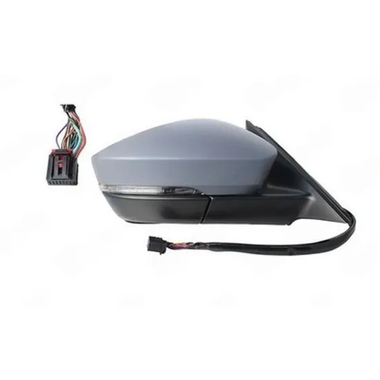 Oglinda SKODA KODIAQ 2016-> Oglinda exterioara electrica cu incalzire cu rabatare electrica pentru vopsit (cu memorie si Heliomata cu cabluri) (cu semnal si lampa podea) (15PIN) (CON DREAPTA Perioada 2021 2022 2023 2024