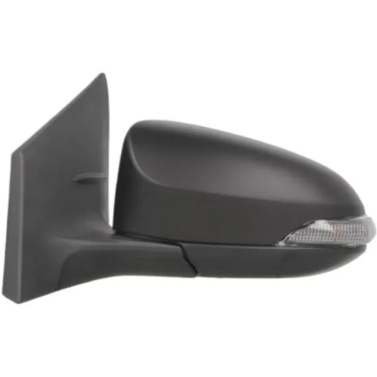 Oglinda exterioara stanga TOYOTA COROLLA E12 2001->2007 perioada 2005 2006 , cu semnal, inaltime cm 37, latime cm 31, reglaj electric, numar pini 7, cu incalzire, prevopsit grund