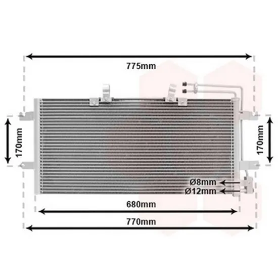 Radiator Aer Conditionat VW TRANSPORTER T4 1990->2003 Radiator aer conditionat benzina/ diesel 63 5x31x21 Perioada 1990 1991 1992 1993 1994 1995 1996 1997 1998 1999 2000 2001 2002 2003