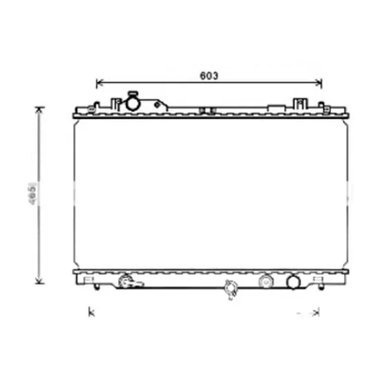 Radiator apa LEXUS GS 2005->2011 pentru 460, perioada 2007 2008 2009 2010 2011