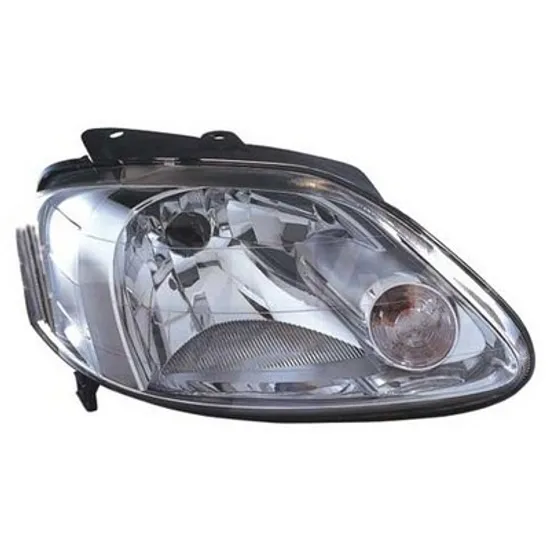 Faruri VW FOX 2003->2014 Far cu reglaj electric cromat E dreapta, Perioada 2003 2004 2005 2006 2007 2008 2009