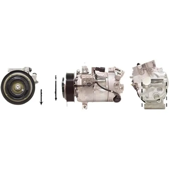Compresor aer conditionat RENAULT GRAND SCENIC 3 2009->2016 1.2 TCe 97KW 132CP , pentru motor H5F 404 perioada 2013 2014 2015 2016 2017 2018